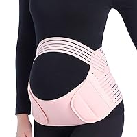 Upgrade Prenatal Maternity Belt-Pregnancy Support-Waist/Back/Abdomen Band, Belly Brace with Adjustable/Breathable, Medium, Pink