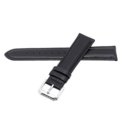 Berfine 18mm 20mm 22mm Calf Leather Watch Band, Extra Soft Watch Strap for Men Women