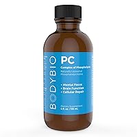 BodyBio Brain Supplement 4 oz. - Phospholipid Complex for Healthy Aging | Nootropics Booster | Enhance Focus, Memory, Cellular Repair Phosphatidylcholine for Increased Bioavailability