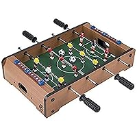 Foosball Table - 20-Inch Mini Soccer/Football Table Game for Arcade, Game Room, and Mancave - Set Includes Two Balls and Score Keeper by Hey Play
