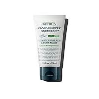 Kiehl's Ultimate Razor Burn & Bump Relief, Nourishing Men's After Shave Cream, Instantly Cools & Hydrates, Gently Exfoliates, with Aloe Vera & Vitamin E, Paraben-free, for All Skin Types - 2.5 fl oz