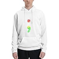 Mens Athletic Hoodie Vintage-Semicolon Gym Long Sleeve Hooded Sweatshirt Pullover With Pocket