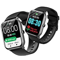 LKI02-12 Smart Watch with Japanese Instruction Manual (English Language Not Guaranteed) 100 Exercise Modes, 1.85 Inch Ultra Large Screen, Bluetooth Calling Function, IP68 Dustproof, Waterproof,