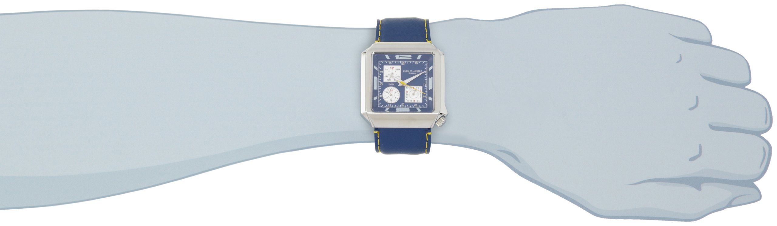 Charles-Hubert, Paris Men's 3742-E Premium Collection Stainless Steel Multi-Function Watch