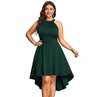 Ever-Pretty Women's Summer A-Line Halter Plus Size Sundresses Causal Cocktail Dress 01782-PZ