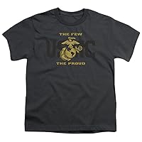 US Marine Corps Split Tag Unisex Youth T Shirt for Boys and Girls
