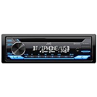 JVC KD-SR87BT Bluetooth CD Car Stereo with USB Port – AM/FM Radio, MP3 Player, High Contrast LCD, Detachable Face Plate – Single DIN – 13-Band EQ