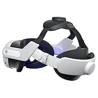 Load-Reducing Head Strap for Meta Quest 3, Double-Knob Adjustable Pressure-Free Comfort Elite Strap Replacement for Oculus Quest 3 Accessories, VR Headstrap Fit for All Head Sizes