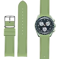 Replacement Silicone Watch Strap Watchband Compatible With Omega X For Swatch For Speedmaster For MoonSwatch