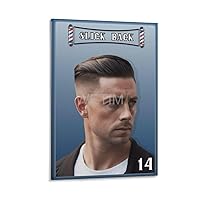 AYTGBF Modern Barber Shop Salon Hair Cut for Men Poster Beauty Salon Poster (5) Canvas Painting Wall Art Poster for Bedroom Living Room Decor 24x36inch(60x90cm) Frame-style
