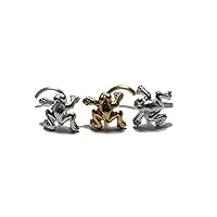 18, 20 Gauge sterling silver Frog Earring, nose stud, Nose Piercing, Nose Rings, Nose Stud Silver Nose ring, Nose Piercing, Body Jewelry