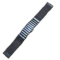Bracelet Gold Silver Black 20mm 22mm Stainless Steel watchband Mesh Band Wrist Watch Strap Push Button Straight end