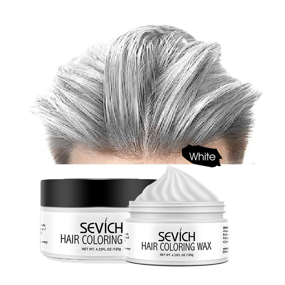 Mua Color Hair Wax - Sevich Hair Style Dye Mud, Instantly Natural Hair Color,  Natural Ingredients Washable, Temporary 120g/ White trên Amazon Mỹ  chính hãng 2023 | Fado