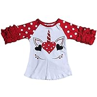 Little Girls Tshirt Thanksgiving Christmas Holiday Party Top T-Shirt Tee 2T-8