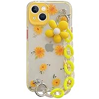 Cute Flower Bracelet Phone Case for iPhone 12 13 11 Pro Max 7 8 Plus X XR XS Max Fashion Floral Portable Rope Clear Soft Cover,DS175,4,for,iPhoneXR