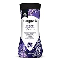 Summer's Eve Lavender Night-time Daily Refreshing All Over Feminine Body Wash, Removes Odor, Feminine Wash pH Balanced, 12 fl oz