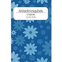 Anteckningsbok, Linjerad, 102 ark, Mjukt omslag, Glansig (Swedish Edition)