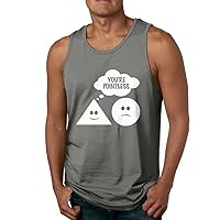 You're Pointless Triangle Circle Math Jokes Pun Men's Graphic Tank Top Sleeveless T Shirt