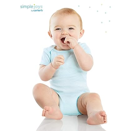 Simple Joys by Carter's Unisex Babies' Short-Sleeve Bodysuit, Pack of 6