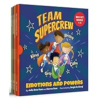 Team Supercrew - Emotions and Powers - 4 Book Box Set (books 1-4): Help kids through big emotions (anger, fear, frustration, sadness). Discover the power to be brave, be kind, be calm, and have grit! Team Supercrew - Emotions and Powers - 4 Book Box Set (books 1-4): Help kids through big emotions (anger, fear, frustration, sadness). Discover the power to be brave, be kind, be calm, and have grit! Paperback Kindle