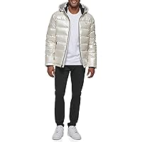 Guess Men's Holographic Hooded Puffer Jacket