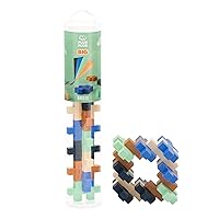 PLUS PLUS Big – 15 Piece Breeze Mix – Construction Building Stem/Steam Toy, Interlocking Large Puzzle Blocks for Toddlers and Preschool, Open Play Tube