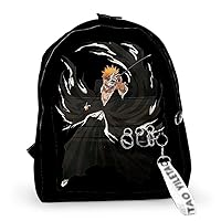 BLEACH Anime 3D Printing Backpack Rucksack Daypack Casual Bag with Keychain Style / 6