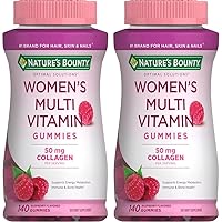 Nature's Bounty Optimal Solutions, Women's Multivitamin Gummies for Immune Support, Cellular Energy Support, Bone Health, Raspberry Flavor, 140 Ct (Pack of 2)