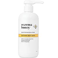 ECZEMA HONEY Soothing Body Wash - Daily Shower Gel & Eczema Treatment - Sensitive Skin Body Wash for Adults, Kids, & Babies - Body Cleanser for Eczema Relief (13 Oz)
