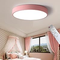 Ceiling Light with Remote Pink 16 