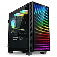 Empowered PC Continuum Micro Gaming Desktop - NVIDIA GeForce RTX 4070 12GB, AMD 8-Core Ryzen 7 5700X3D Processor, 32GB RAM, 512GB NVMe SSD + 2TB HDD, WiFi, Windows 11 Home - RGB Gamer Computer