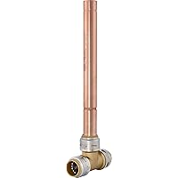 SharkBite Max 3/4 Inch Residential Water Hammer Arrestor, Push to Connect Brass Plumbing Fittings, PEX Pipe, Copper, CPVC, PE-RT, HDPE, UR22632