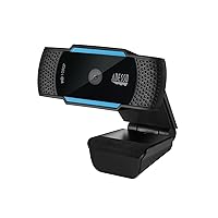 Cybertrack H5 1080p Hd USB Autofocus Webcam with Microphone, 1920 Pixels X 1080 Pixels, 2.1 Mpixels, Black