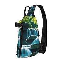 Penguins Standing In The Sunset Crossbody Backpack, Multifunctional Shoulder Bag With Straps, Hiking And Fitness Bag