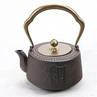 Glasswarekettle Kettle Cast Iron Teapot Classic Tea Pot Stove Top Cast Iron Teapot 1200Ml Teacup Exquisite Teapot