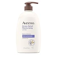 Aveeno Stress Relief Moisturizing Body Lotion with Lavender, Natural Oatmeal and Chamomile & Ylang-Ylang Essential Oils to Calm & Relax, 33 fl. oz