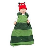 Baby Fleece Sleep Sack - Infant Wearable Blanket Newborn Swaddle Sleepbag & Hat