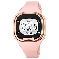 Multifunction Digital Outdoor Sport Wrist Watches for Women Waterproof Alarm Countdown Watches