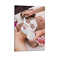 EISNDIE Beauty Salon Facial Skin Care Spa Art Poster (1) Canvas Painting Posters And Prints Wall Art Pictures for Living Room Bedroom Decor 20x30inch(50x75cm) Frame-style