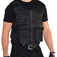 S.W.A.T. Vest Unique Police Roleplay Gear– Adult Standard Size (2 Count), Perfect for Cosplay, Theme Parties & Action-Packed Adventures