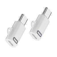 iPhone 15 Charging Adapter,MFi Certified USB C Male to Lightning Female Connector Type-C to 8 Pin PD Fast Charging Converter Data Sync for iPhone 15 15 Pro Max 15 Plus iPad Galaxy Pixel 2 Pack