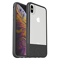 OtterBox - Ultra-Slim Statement iPhone XS Max Case (ONLY) - Clear Protective Phone Case with Luxurious Leather Accent (Lucent Storm)