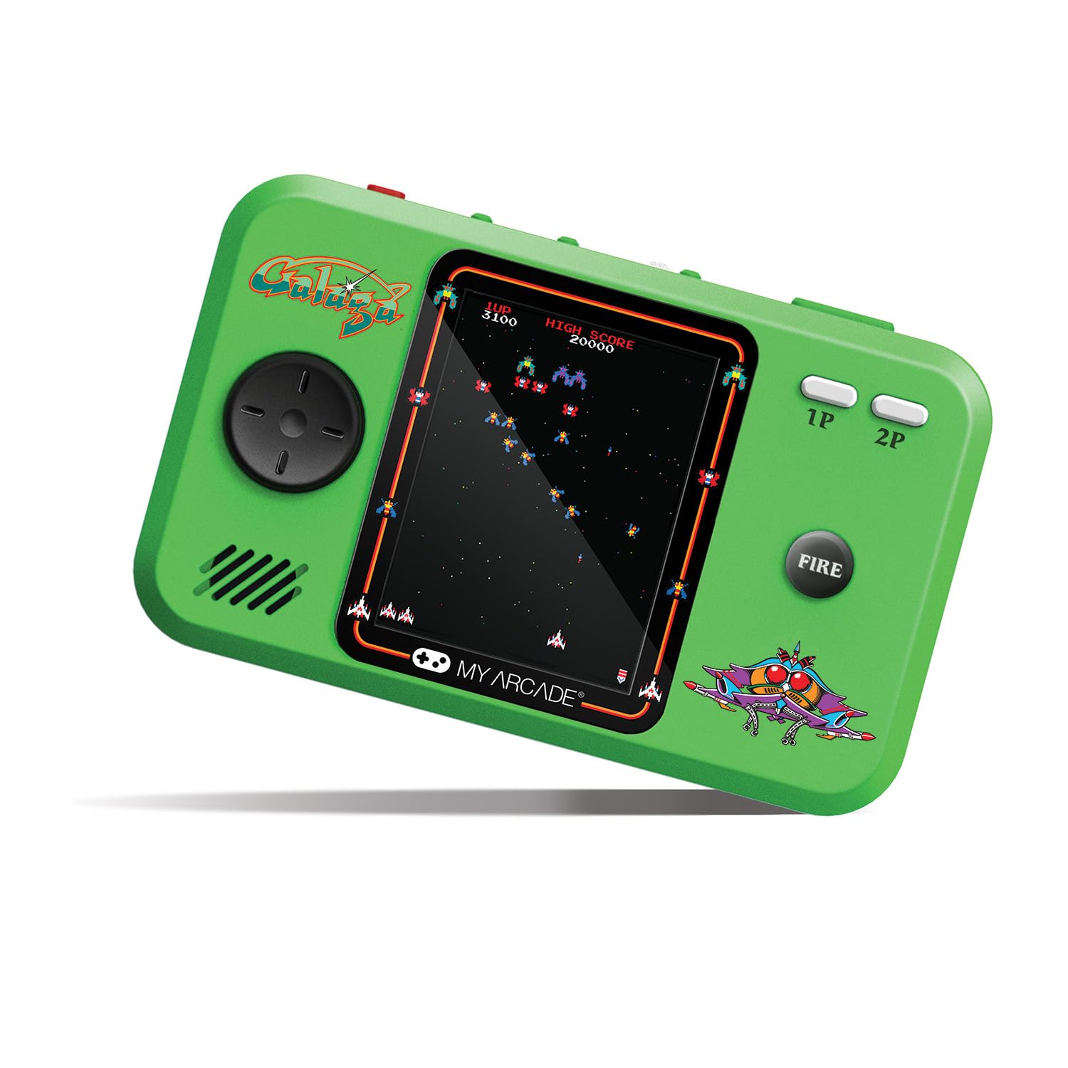 My Arcade Galaga/Galaxian Pocket Player Pro: Portable Video Game System with 2 Games, 2.75