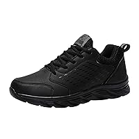 Mens Running Shoes Tennis Walking Sneakers Mens Running Shoes Tennis Walking Sneakers Mens Shoes Casual Leather Lace Up Solid Color Casual Fashion Simple Shoes