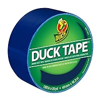 Duck Brand 1304959 Color Duct Tape, Single Roll, Blue
