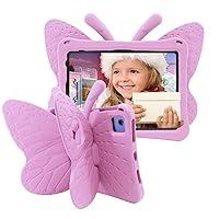 iPad 10th Generation Case for Kids Girls, Butterfly iPad Case 10th Generation, 3D Cartoon Kids Proof Soft EVA Foam Stand Protective Cover for 2022 10.9