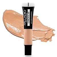 Full Coverage Concealer, Under Eyes Disguise, Creamy Face and Eye Concealer, Evens Skin Tone, Conceals Blemishes, Dark Circles and Fine Lines, Use with Concealer Brush, Chai Tea