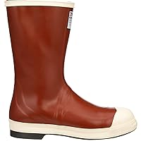 Tingley Pylon MB922B Neoprene Steel Toe Boot, 12-1/2 Inch Height, Mens 8 / Womens 10, Brick Red Upper - Brown Sole