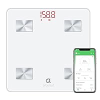 Scale for Body Weight, Highly Accurate Weight Scale, Smart Bathroom Scale, 14 Key Body Composition Analysis Sync Apps, 5 to 400 lbs White