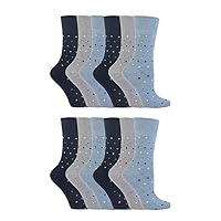 12 pack womens non binding wide top colorful socks in 20 styles